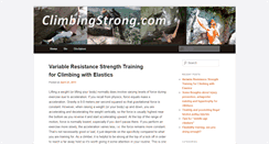 Desktop Screenshot of climbingstrong.com