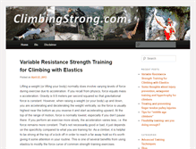 Tablet Screenshot of climbingstrong.com